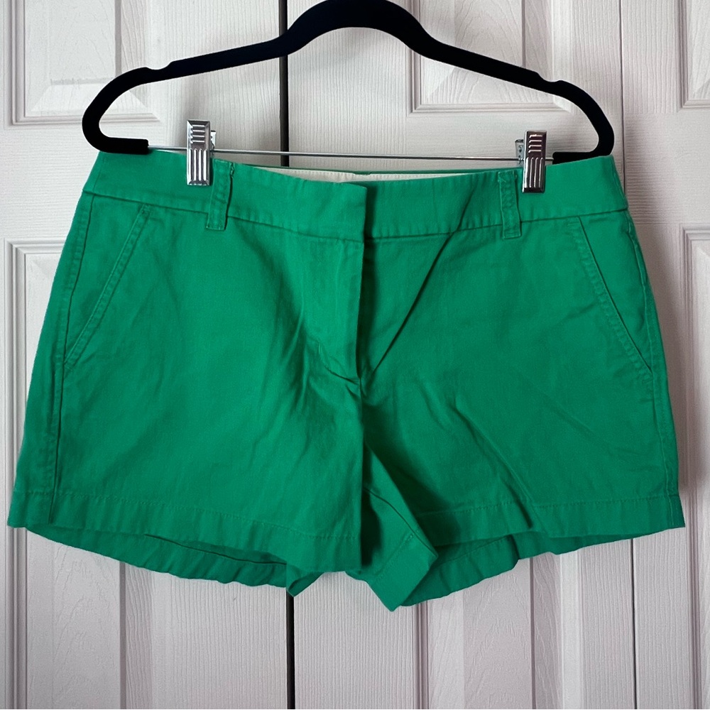 EUC J.Crew Kelly Green chino shorts